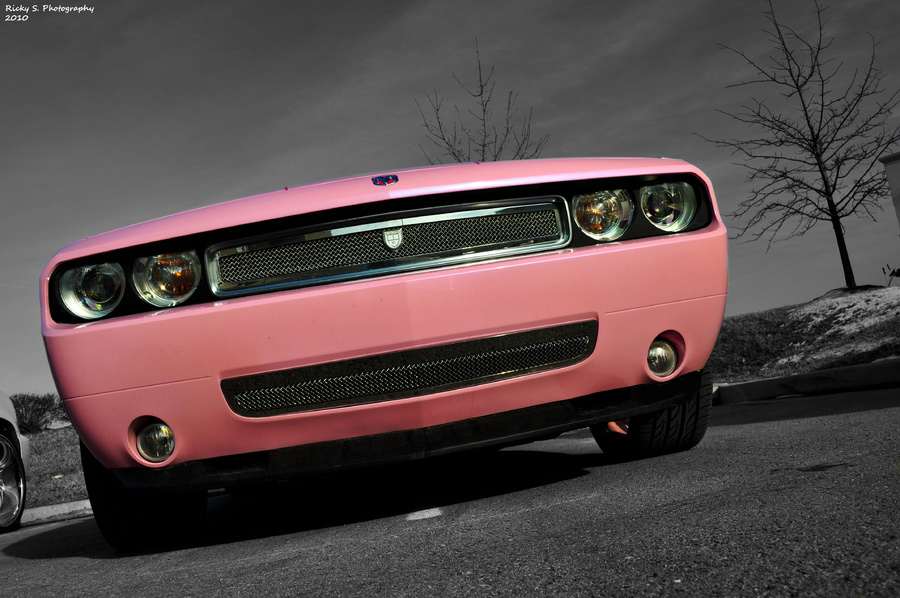 Dodge challenger Soft pink  Pink car, Dodge challenger