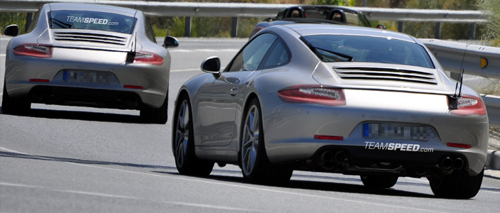 2012 Porsche 911 Coupe & Convertible Spotted Testing Again