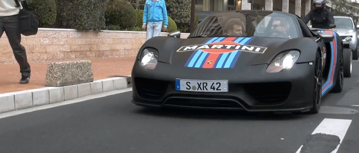 918 Spyder on streets of Monaco & Milan