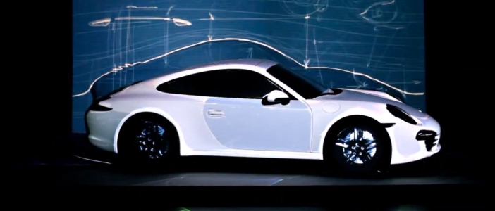 Porsche Presents “Motionless Driving” Projection