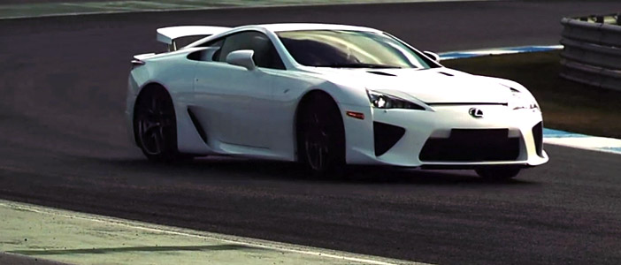Alex Wurz takes to Estoril in the Lexus LFA