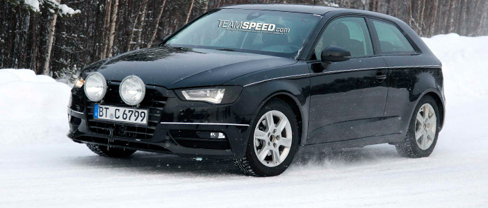 Face-Lifted Audi A3 spotted Winter Testing
