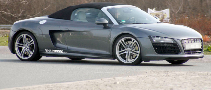 Face-lifted 2013 Audi R8 Spotted Testing