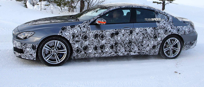 BMW M6 Gran Coupe Spotted Winter Testing