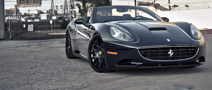 Modulare Wheels give the ferrari california an agressive makeover