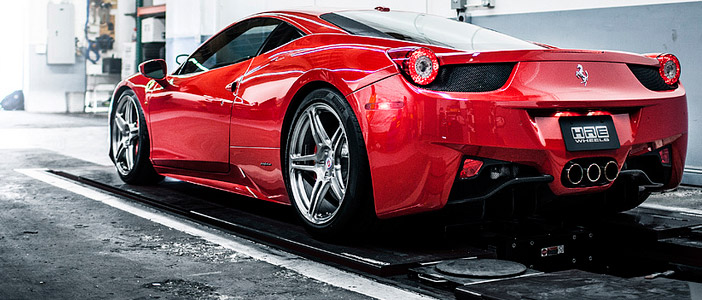 HRE Wheels adds its “conical” flair to the Ferrari 458 Italia