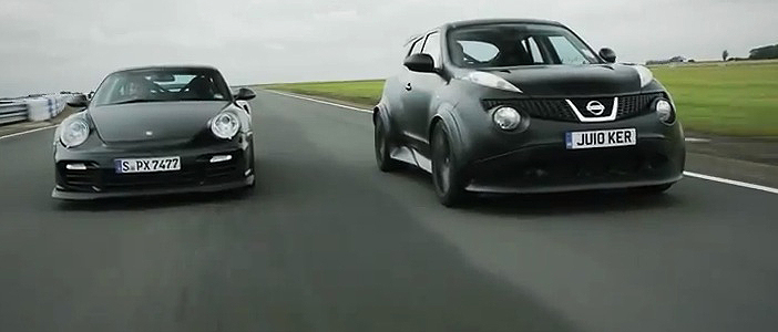 Car and Driver Pits Juke R Against GT2 RS
