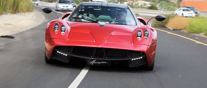 Leno Gets Seat Time in the Pagani Huayra