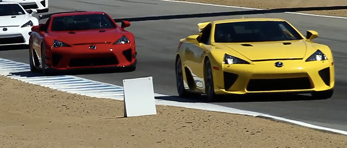 LFA Owners Take to Laguna Seca Raceway