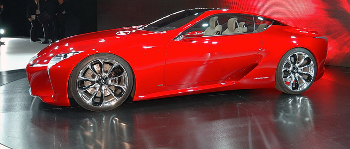 LF-LC hybrid coupe concept shines in Detroit