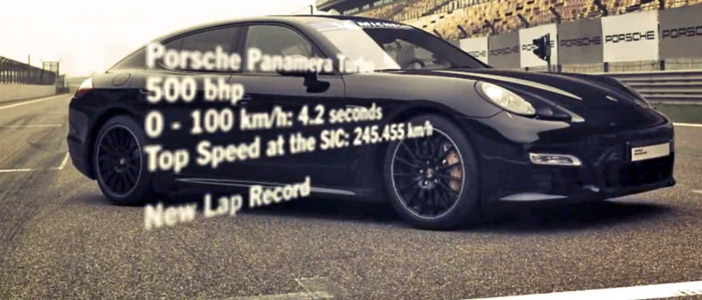 Panamera Turbo sets lap record at the Shanghai International Circuit