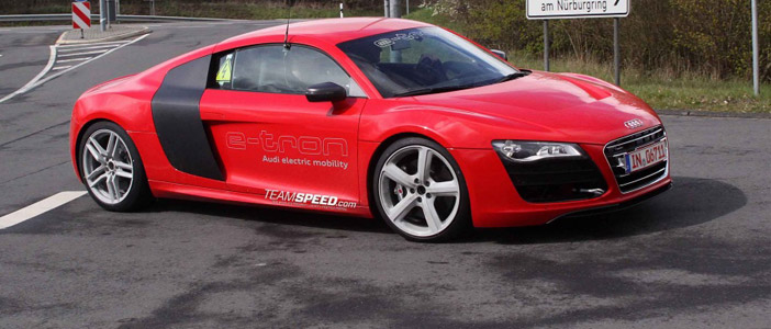 Audi R8 e-tron test mules spotted