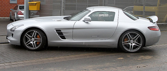 Mercedes AMG SLS E-cell Spied Testing