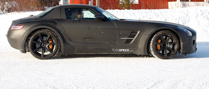 2013 Mercedes-Benz SLS AMG Black Series Spotted  Winter Testing