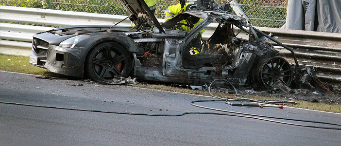 Mercedes AMG SLS Black Series Is Literally The Hottest Car At The Ring