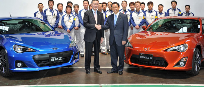 Subaru BRZ and Toyota 86 Production Begins