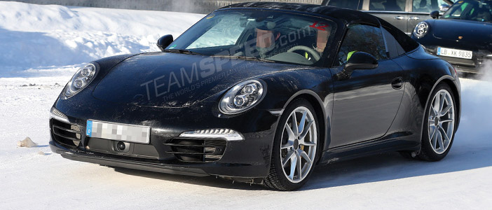 2014 Porsche 911 Targa 4 Spotted Testing