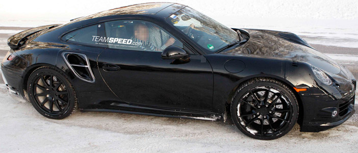 Next-Generation Porsche 911 Turbo spotted again Winter Testing