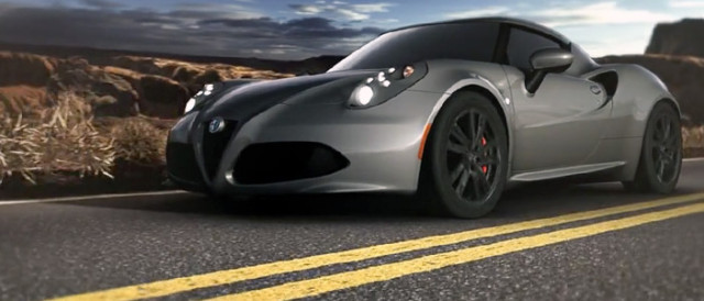 Pick a color for your new Alfa Romeo 4C and watch it drive off!