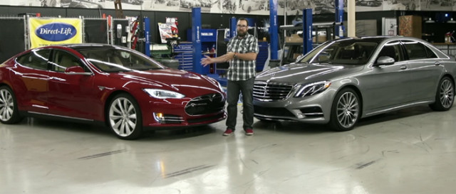 Tesla Model S vs Mercedes-Benz S550