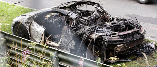 NSX Ring Test Goes Up In Flames On First Lap