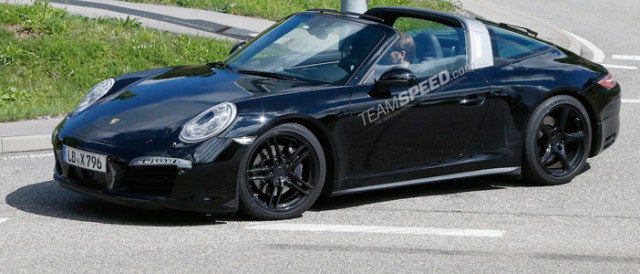 Facelifted Porsche 911 Targa Spotted