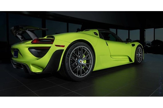 Porsche 918 Spyder One of Two Produced in Acid Green