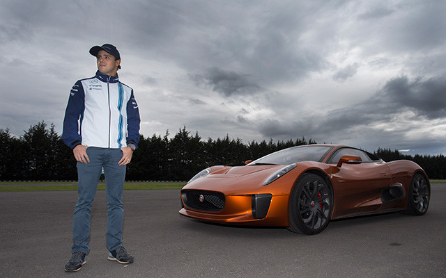 Look Out, Bond! Felipe Massa Manhandles the Jaguar C-X75