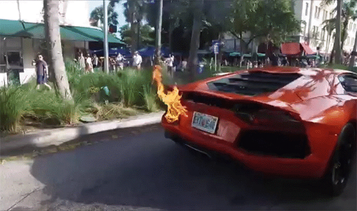 Valet’s Job Flames Out While Lamborghini Aventador Flames Up