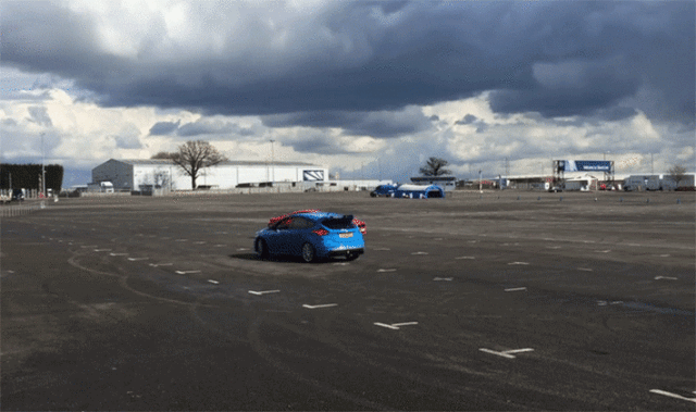 Ford Mustang and a Focus RS Make Terrific Dance Partners