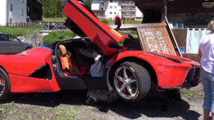 This Ferrari LaFerrari Winds Up in Pieces…and on a Rock