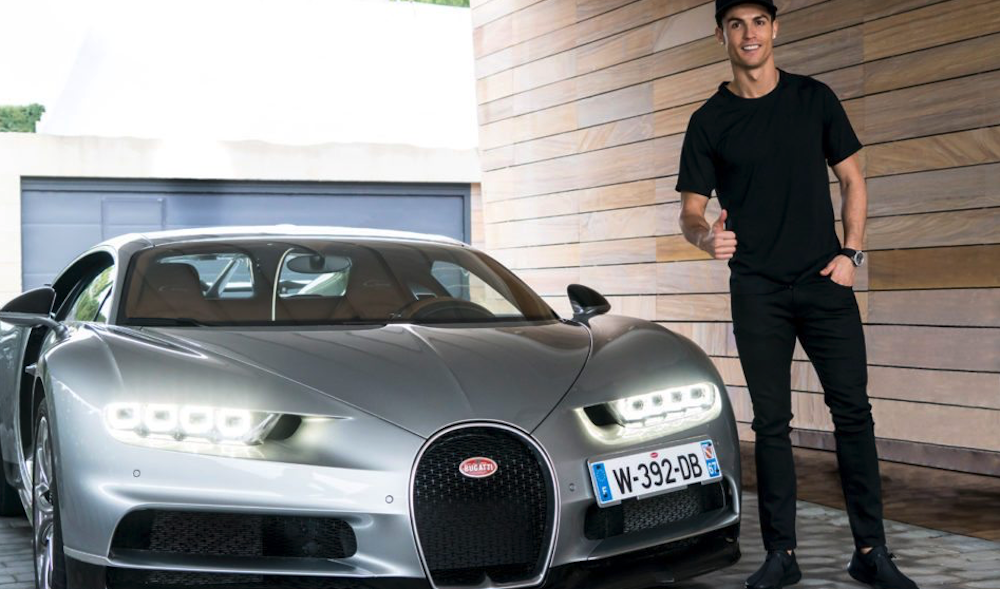 Cristiano Ronaldo Tests New Bugatti Chiron