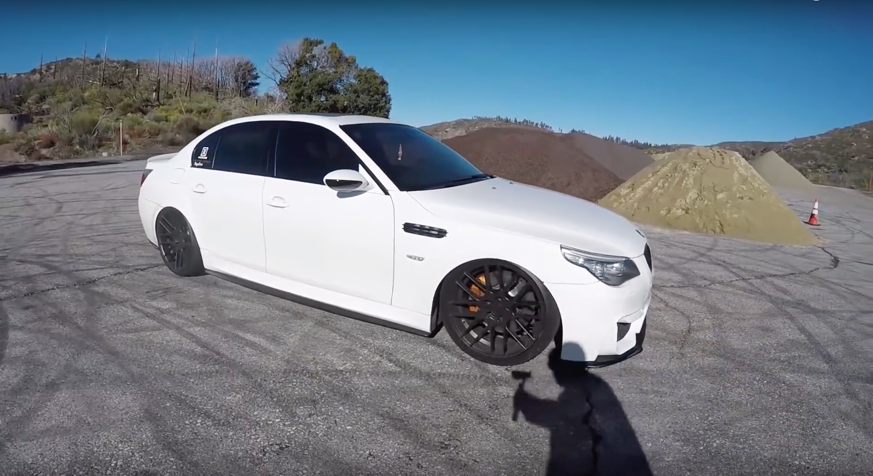 Beautiful E60 BMW M5 Rides on Airbags