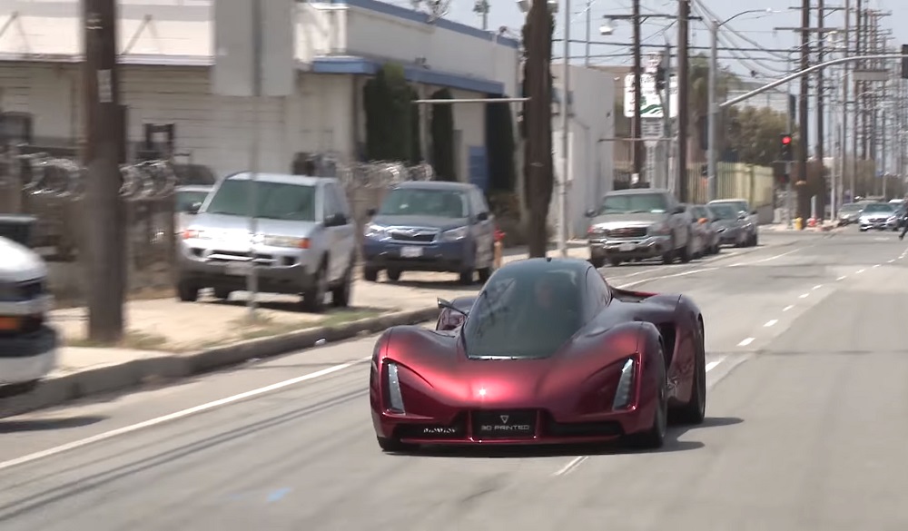 3D-printed supercar with a 700-horsepower Mitsubishi Lancer Evo engine