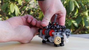 Lego six-speed transmission