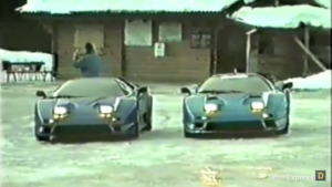 We could watch these Bugatti EB110 test mules dance across the ice all day.