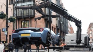 Ferrari 458 Speciale Aptera Impounded in the Air