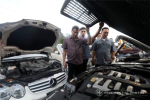 Philippines President Rodrigo Duterte oversaw the destruction of $5.5 million worth of luxury vehicles part of his campaign against corruption.