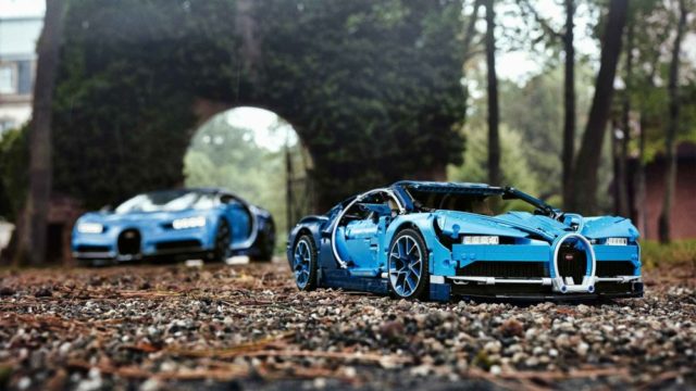 Bugatti Lego and Real Chiron Front