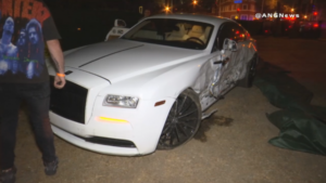 Post Malone Rolls Royce wreck