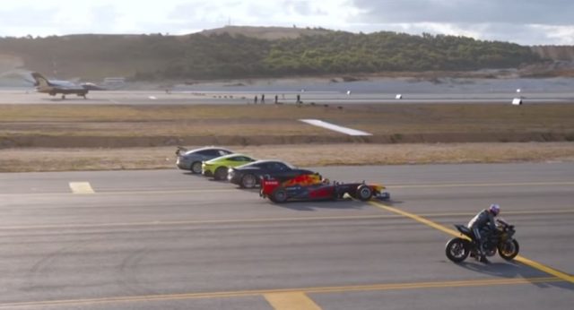 Supercars, Superbikes & a Fighter Jet Hit the Track in Ultimate Race!