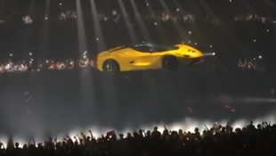 Drake's Ferrari Over the Crowd
