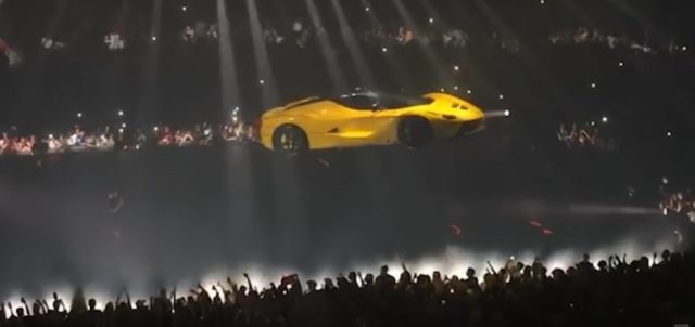 Drake's Ferrari Over the Crowd