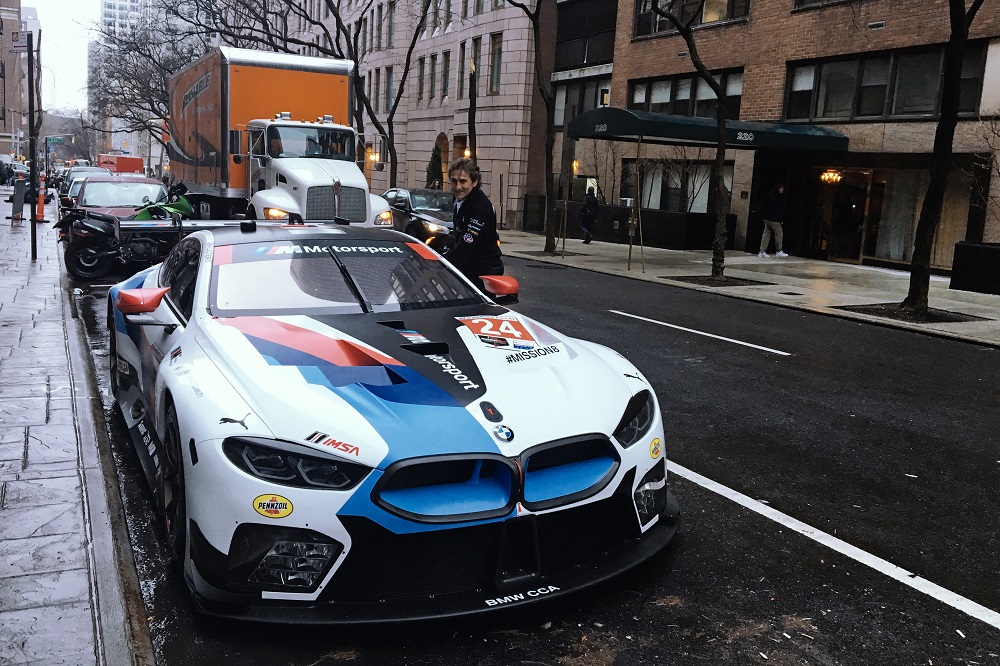 BMW Racer Alessandro Zanardi Conquers NYC Enroute to Daytona