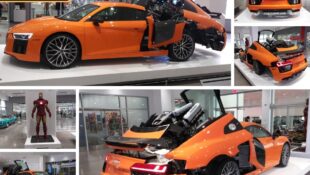<i>Iron Man</i>‘s ‘Exploded’ Audi R8 V10 Cruises into L.A.’s Petersen Museum