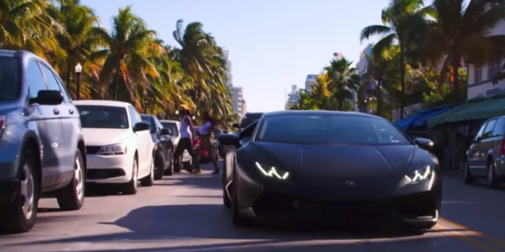 Lamborghini Aventador on South Beach