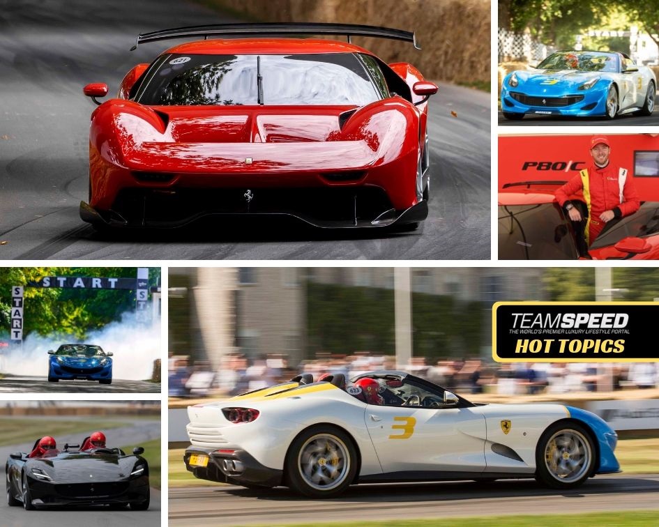 Ferrari Wows ’em at Goodwood, Showcases Trio of Supercars