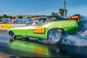 Plymouth Cuda Funny Car at Sonoma Speed Festival 2019