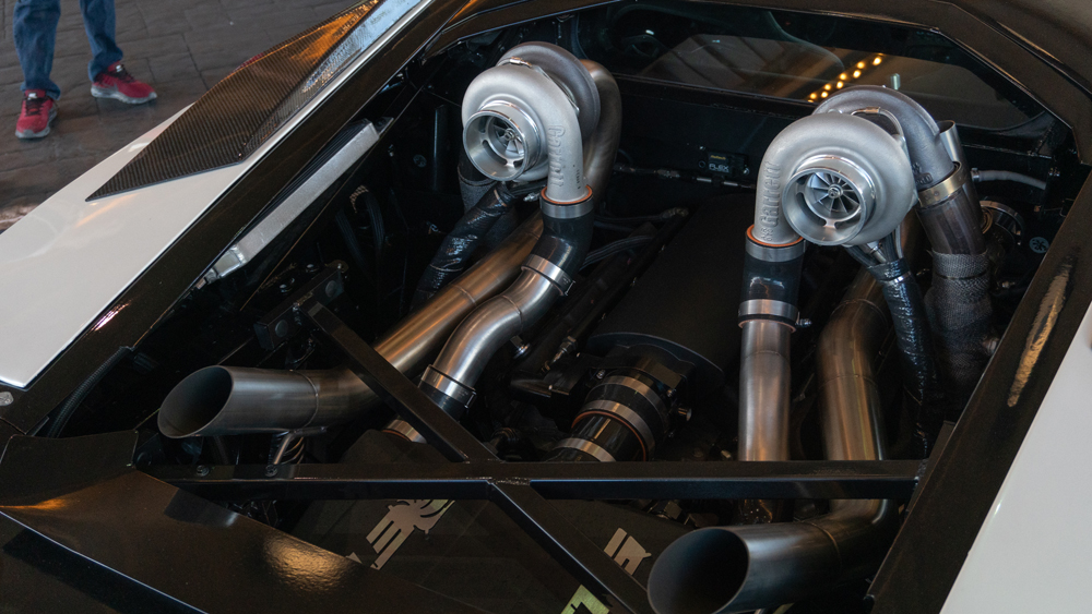 Twin Turbo Texas Speed 1,500 Horsepower LS Engine in Lamborghini Gallardo at SEMA 2019