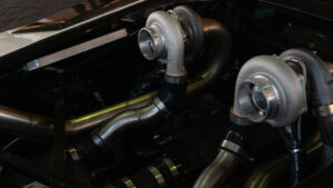 Twin Garrett Turbochargers on Texas Speed 1,500 Horsepower LS Engine to